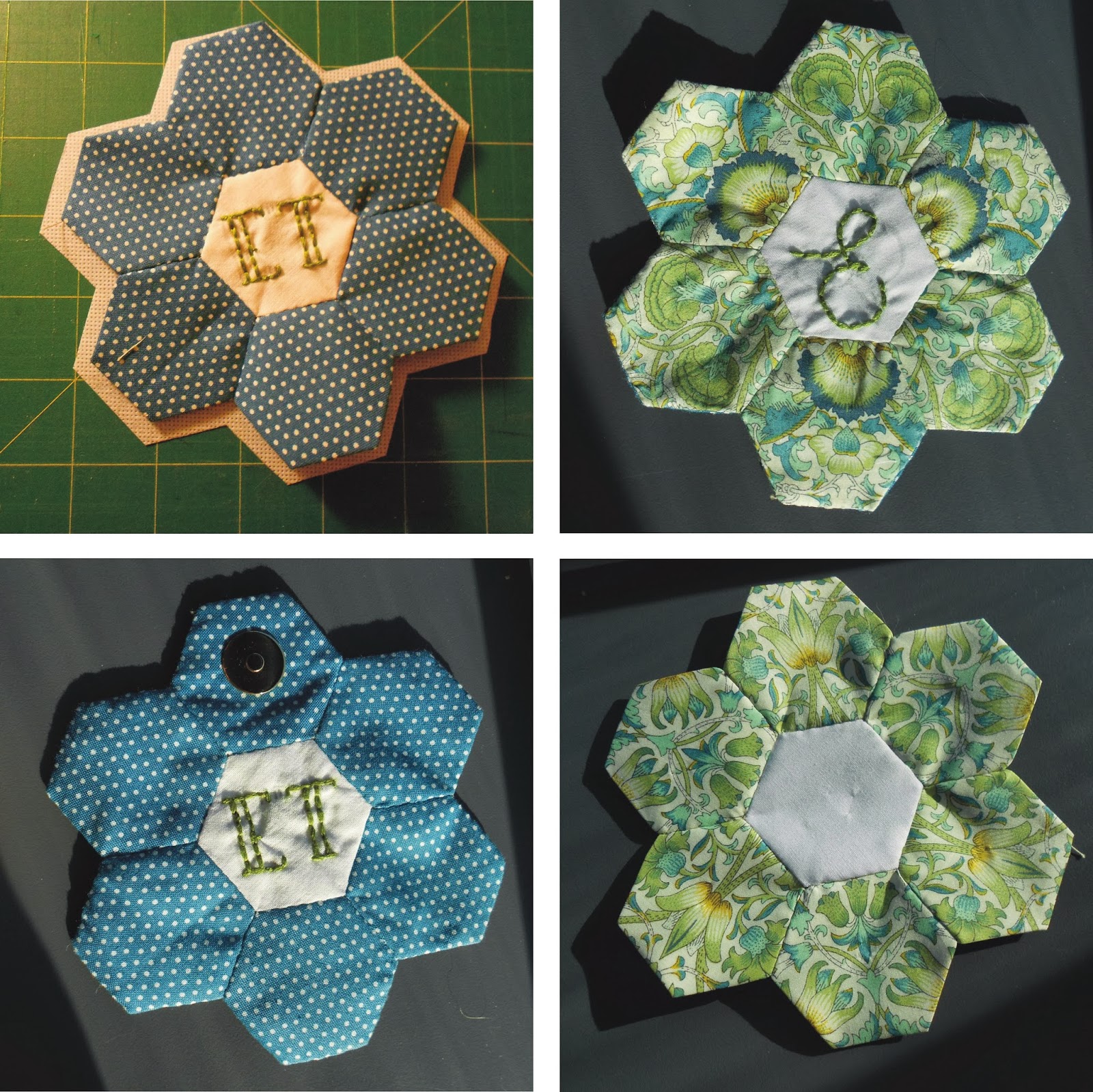 The Cosmopolitan Quilter Completed hexagon travel sewing kit