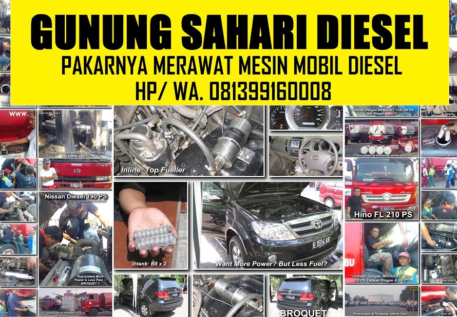 GUNUNG SAHARI DIESEL, CARA MURAH MERAWAT MOBIL DIESEL 