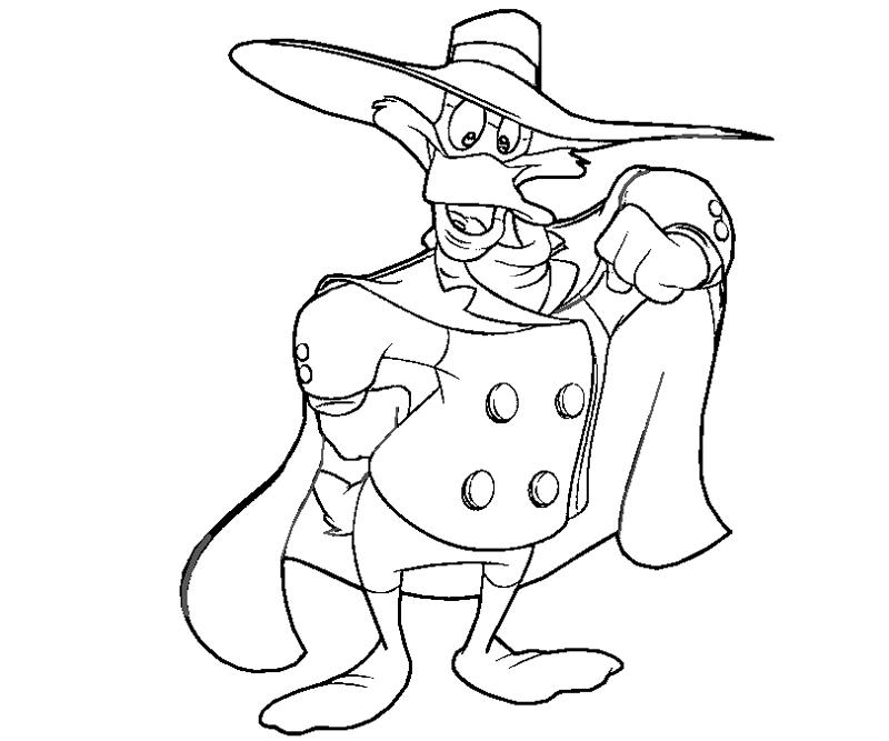 Printable Darkwing Duck 1 Coloring Page title=