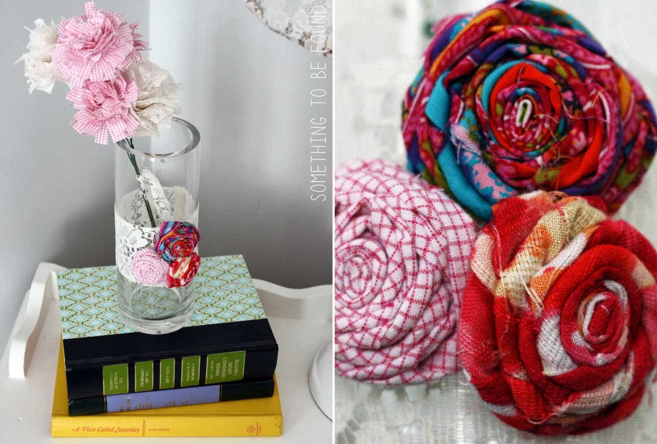 Something to be Found Goodwill Project 16 DIY, NoSew Fabric Flower