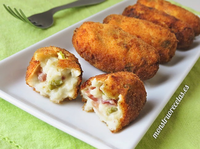 Croquetas De Jamón Serrano Y Pimiento
