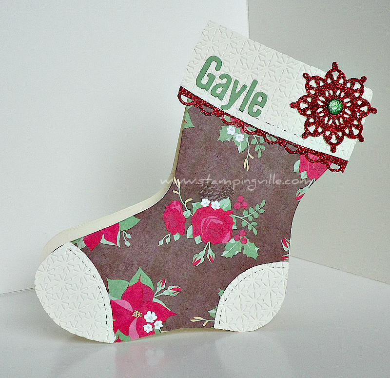 Stampingville Christmas Crafts DieCut Stocking Gift Card Holders