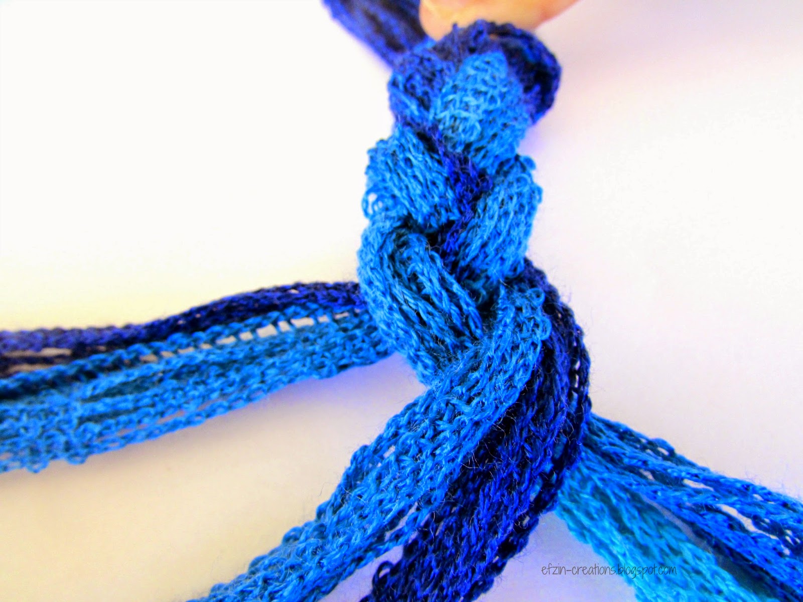 Yarn Beaded Necklace Ef Zin Creations