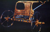 Tutankhamun s burial chariot, 14th century BC