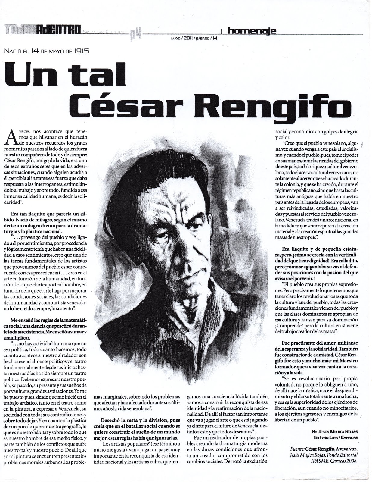 Articulo: Un tal César Rengifo