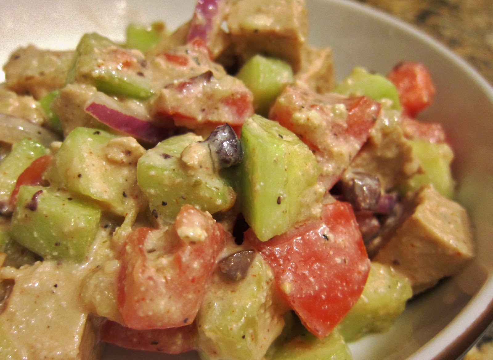 chicken souvlaki salad