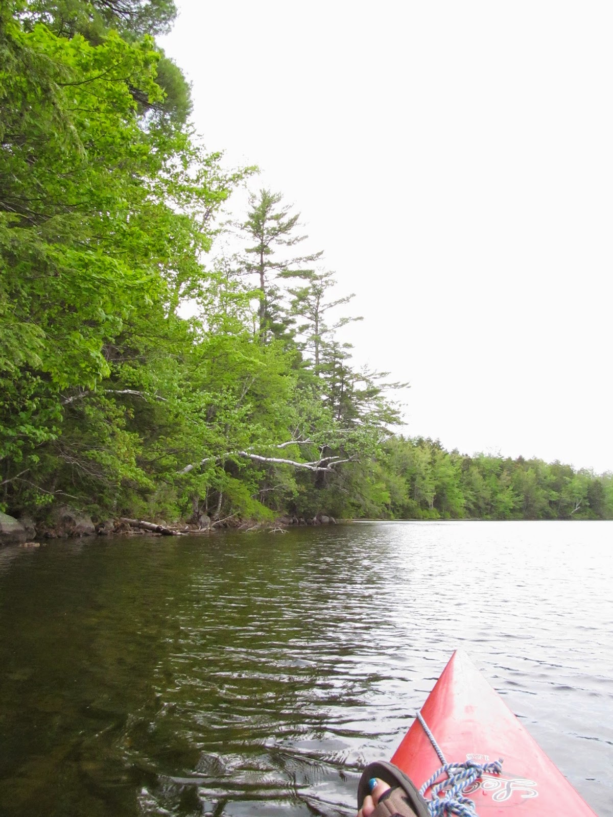 Recreational Kayaking in Maine Hancock Pond, West Sebago, Maine
