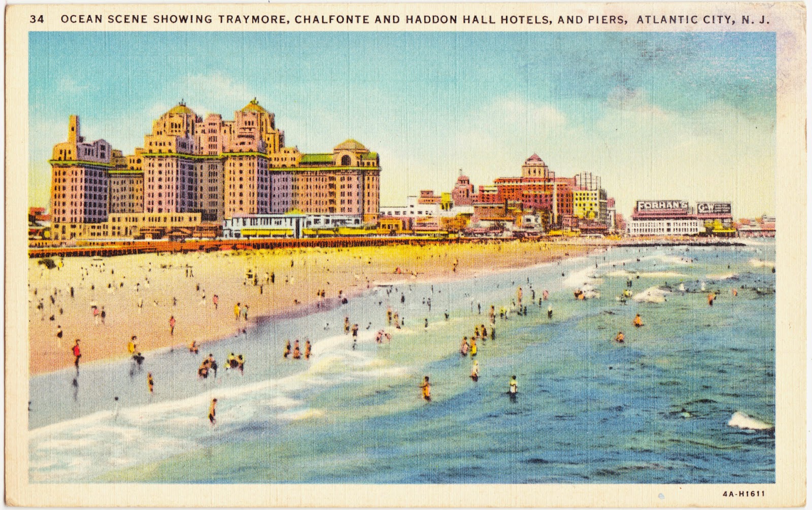 Details about   1970s era Atlantic City 5 Multi view Casino Exterior In NJ Postcard Vintage Tram 
