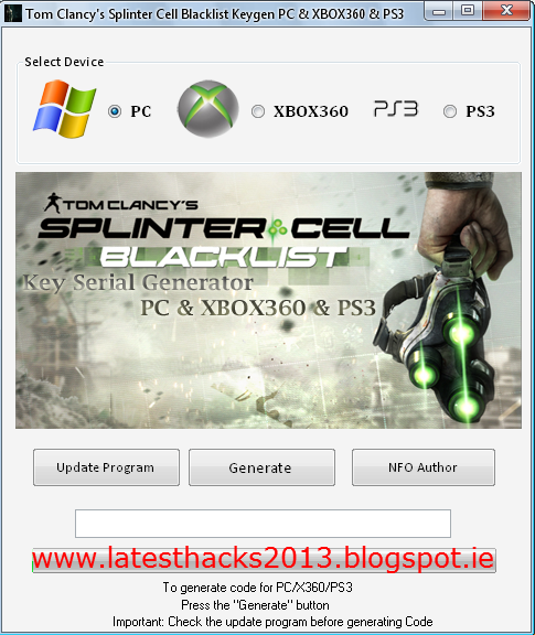 Splinter Cell Blacklist Activation Code Peatix