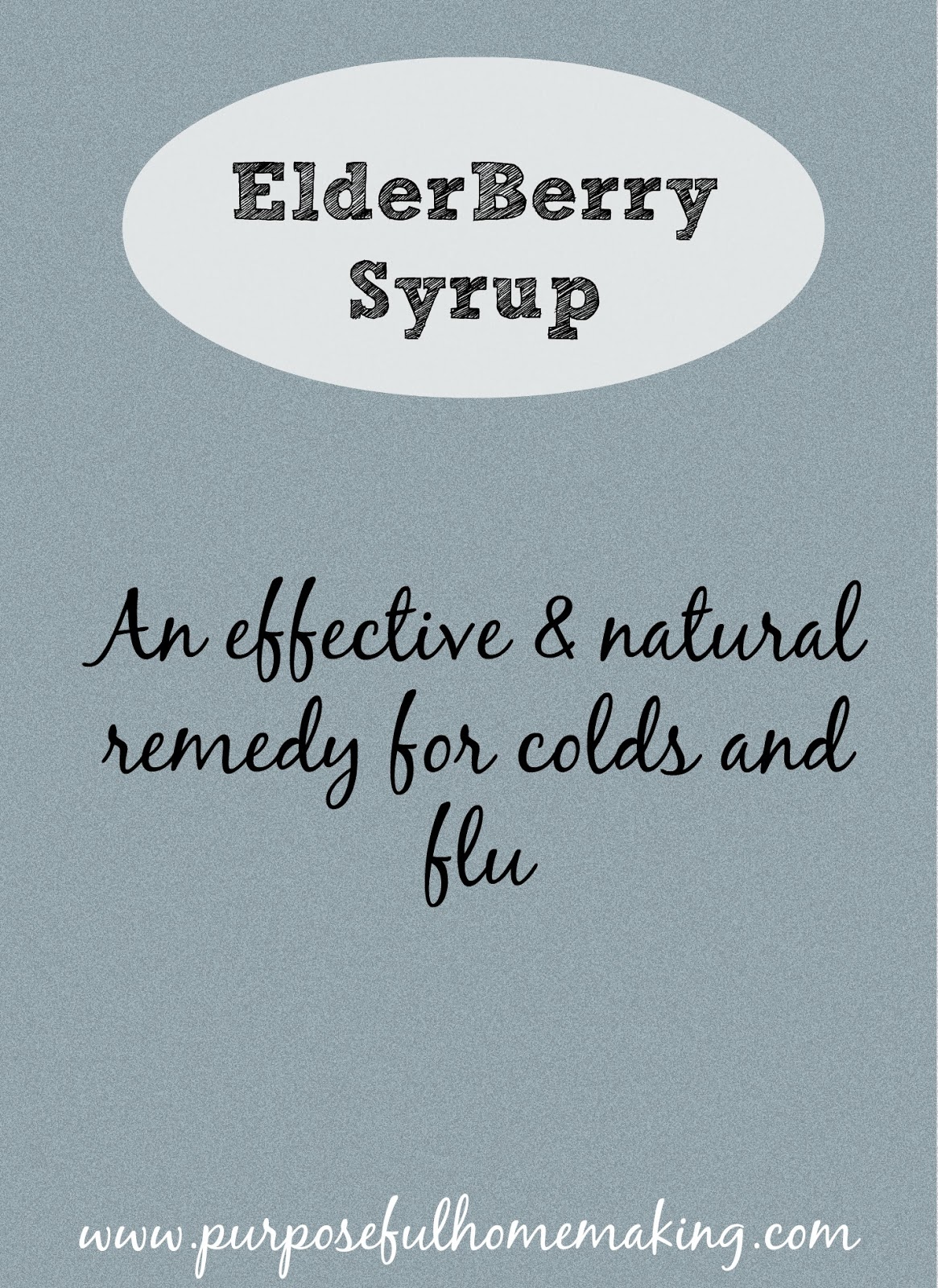 Purposeful Homemaking Elderberry Syrup