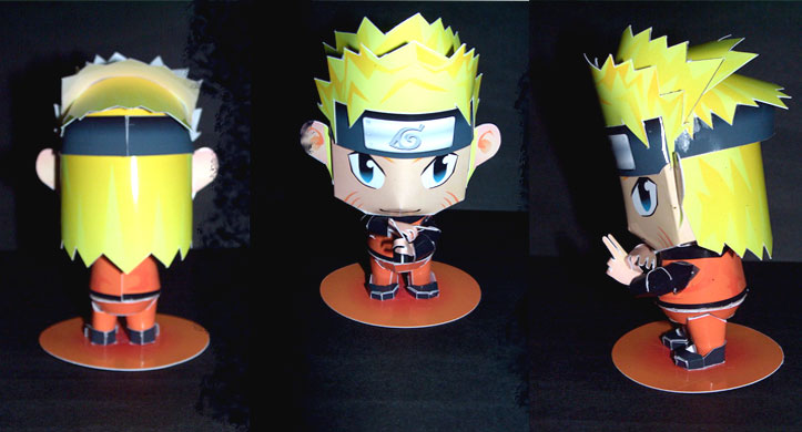 chibi naruto papercraft model paperox free papercraft