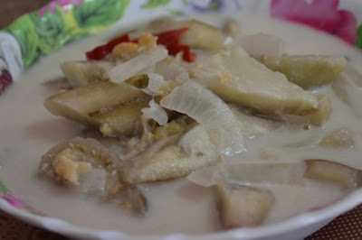 Terung Masak Lemak Putih Sambal Tumis Udang Ayam Goreng