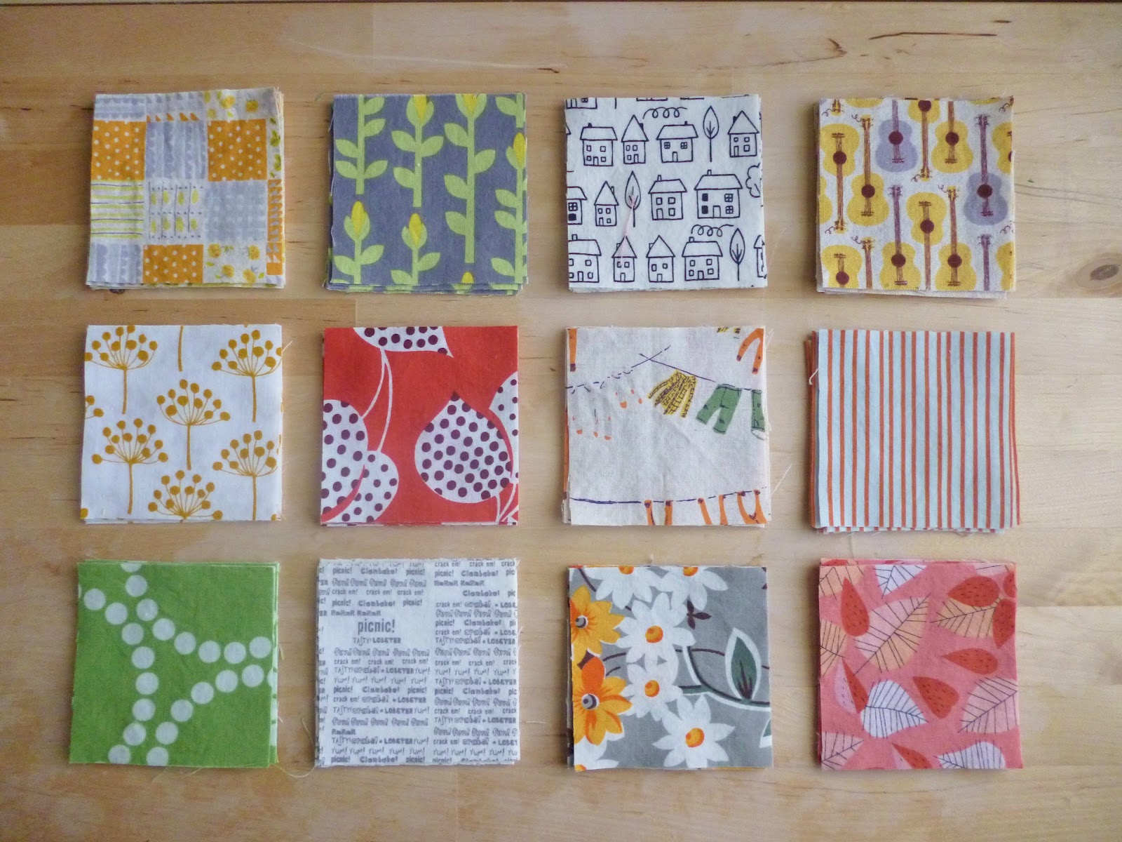 Fabric Mutt Fall Patchwork Table Mat Tutorial