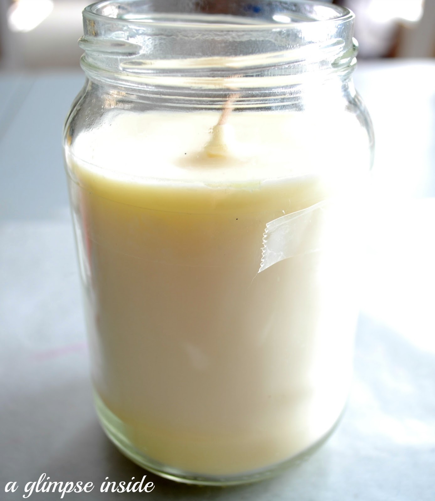 A Glimpse Inside Ombre Glittered Candle Tutorial