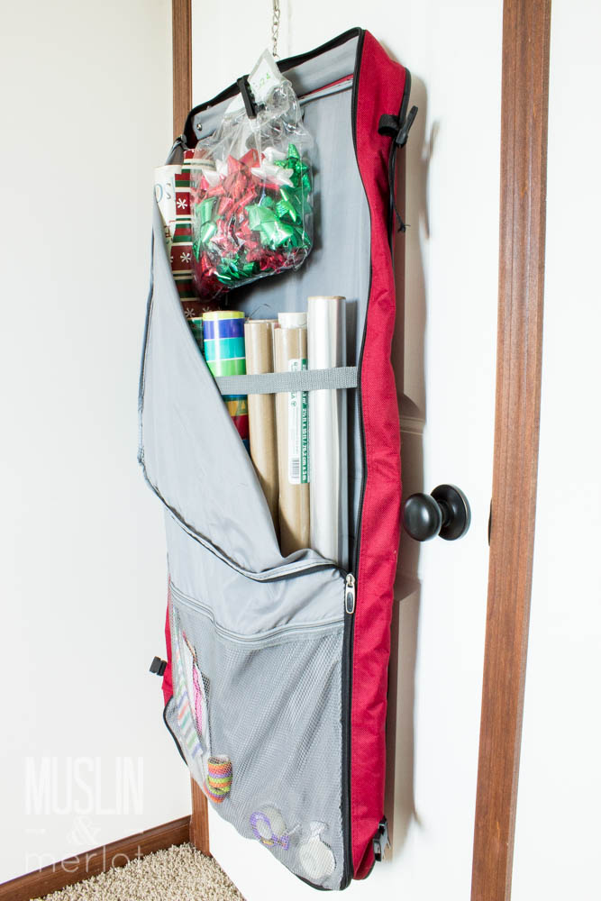 Garment Bag Wrapping Station! Muslin and Merlot