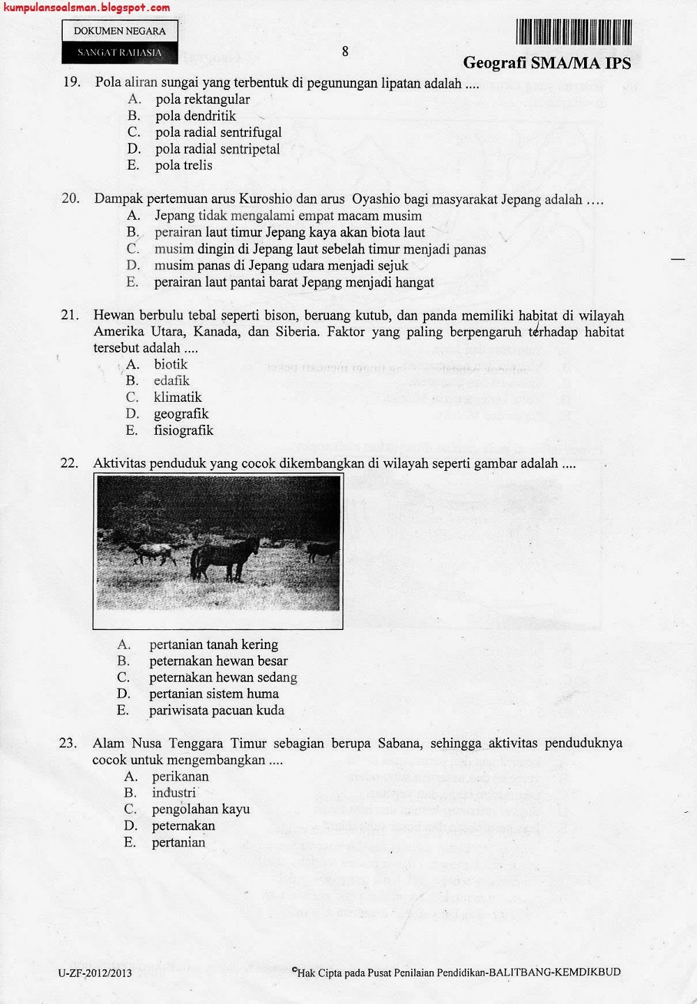 Contoh Soal Olimpiade Ips Smp 2014 Contoh Soal Olimpiade Ips Smp 2014