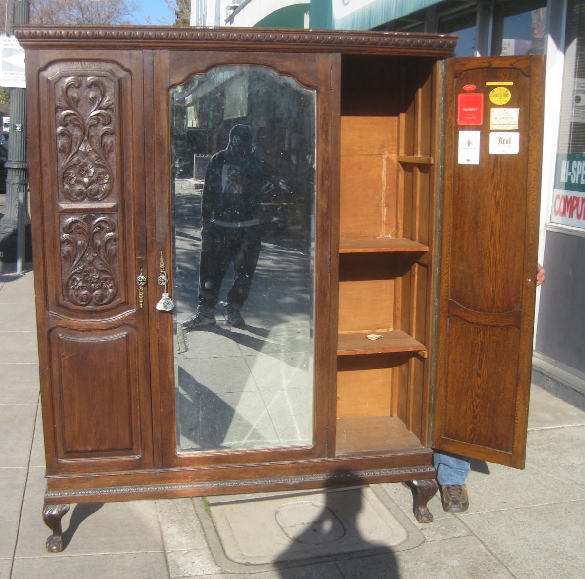 UHURU FURNITURE & COLLECTIBLES SOLD Antique Armoire 275