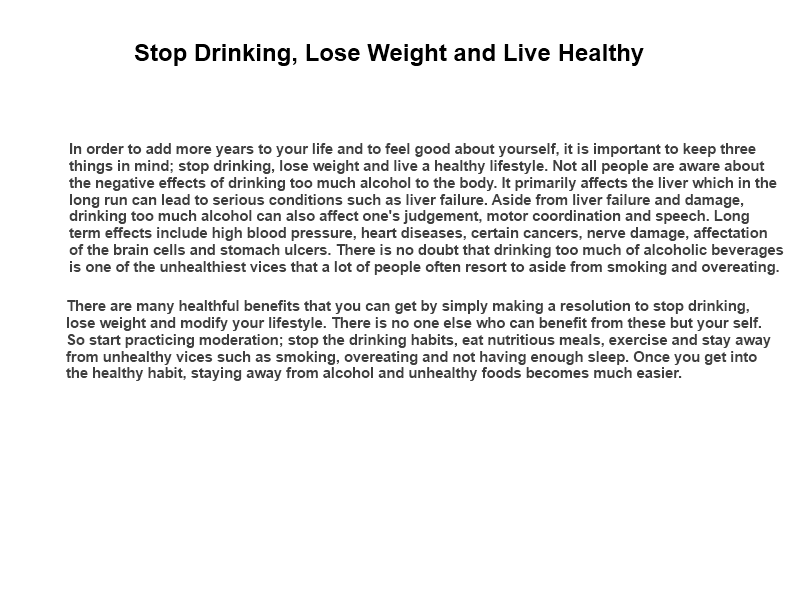 stop drinking weight loss lemlihaimad