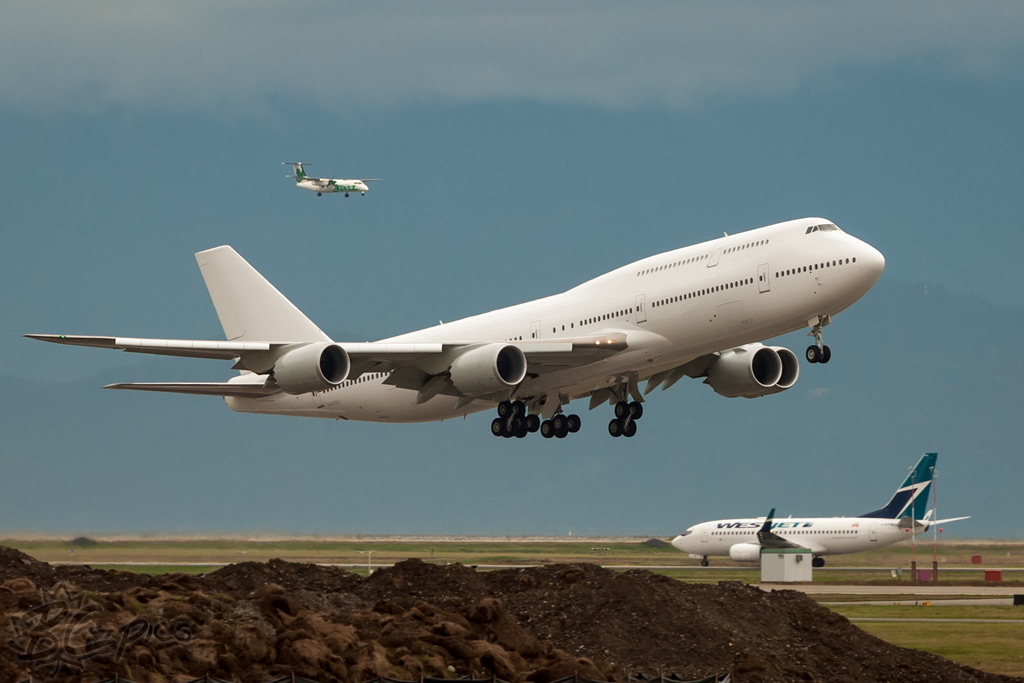 Puget Sound Boeing Test Flights N455BJ B7478LQ BBJ Delivered
