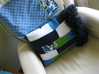 scrappy nursery pillow