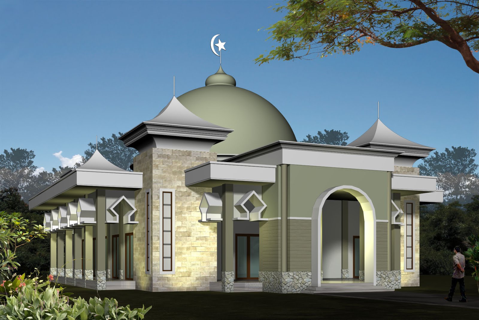 30 Model Masjid Minimalis Dengan Model Masjid Modern dari 