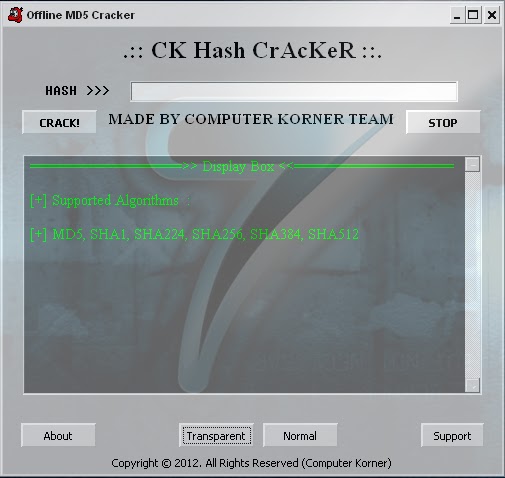  MD5 Hash Cracker | CK Hash Cracker | Build1.0