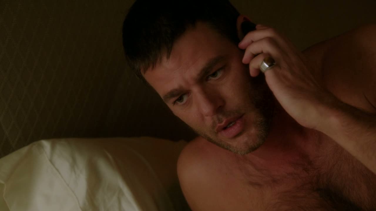 Ivan Sergei Shirtless in Body of Proof showing off his hairy chest.