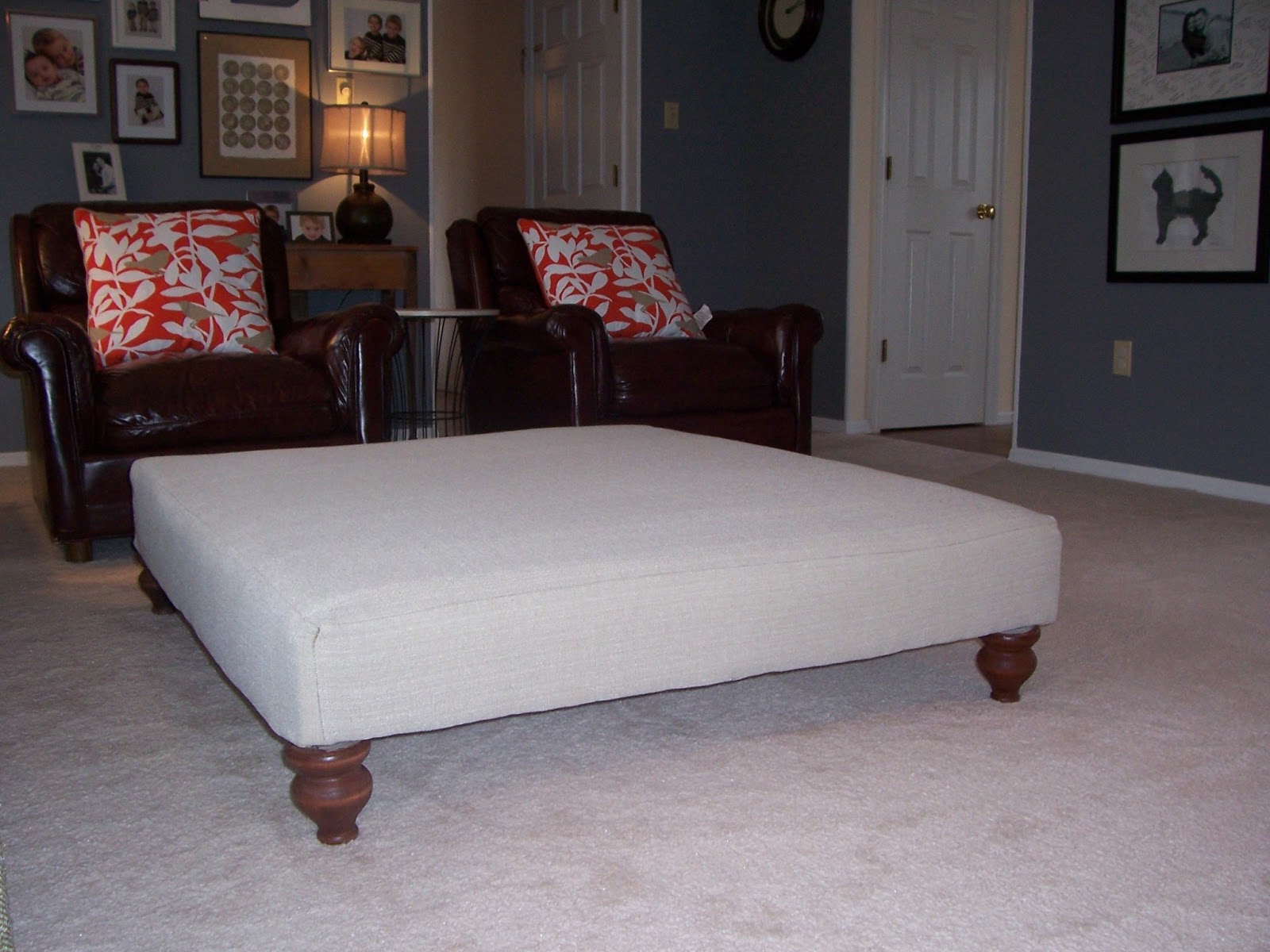 the Cre8tive Outlet giant ottoman for the family room