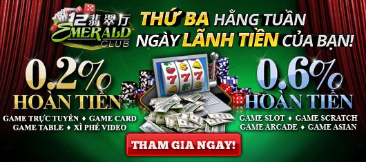 Khuyến mãi hoàn tiền hấp dẫn tại 12BET Casino Hoan+cuoc