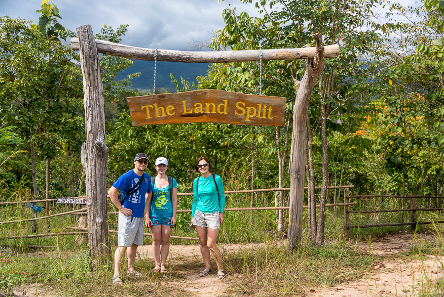 To Pai, The Land Split. Pam Bok Waterfall