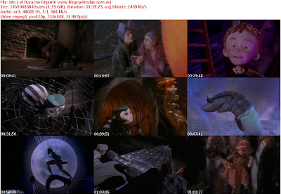 Descargar Jim y El Durazno Gigante Audio Latino DVDRip