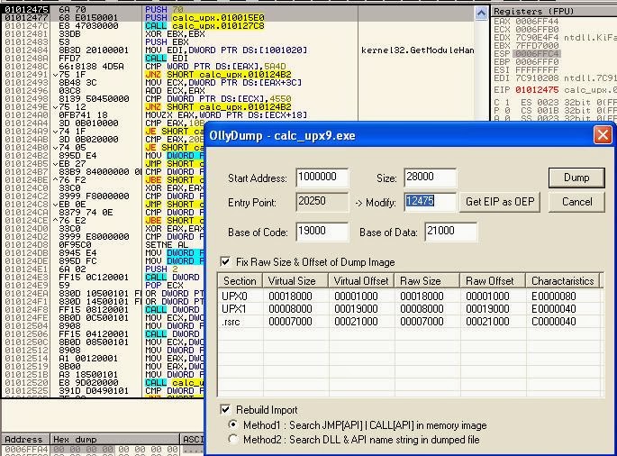 Security Unplugged !!! Manual Unpacking of UPX Packed Binary File