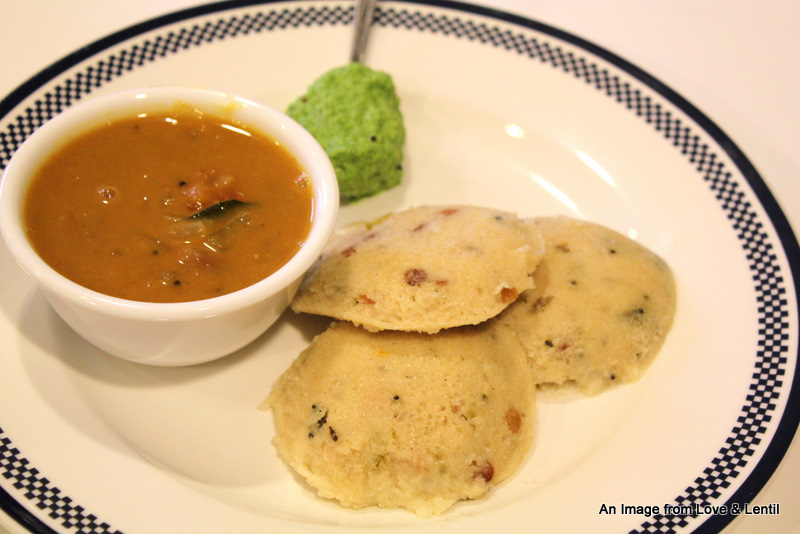 Love & Lentil Rava Idli and Pudina Chutney