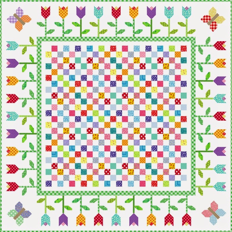 Quilt Inspiration: Free Pattern Day: Easter and Spring Quilts