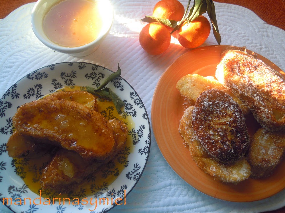 Torrijas Al Aroma De Mandarinas Y Miel.
