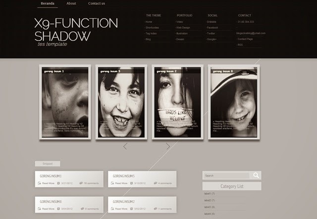 x9 Function Shadow Blogger Template x9 Function Shadow Free Blogger Template Download