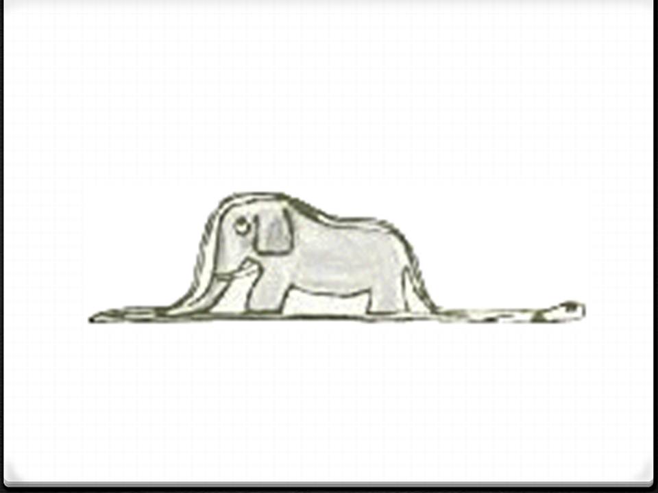 Meu Desenho Número 2, a cobra engolindo o elefante, vista pelo