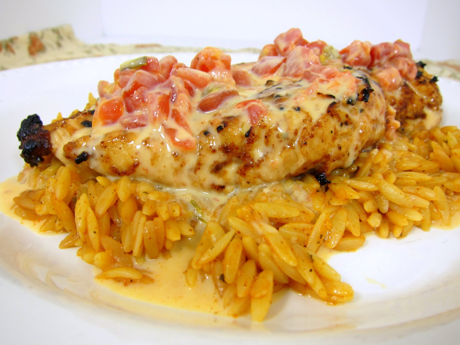 Queso Smothered Chicken Plain Chicken