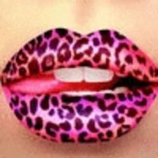 Hot Pink Leopard Lip Makeup