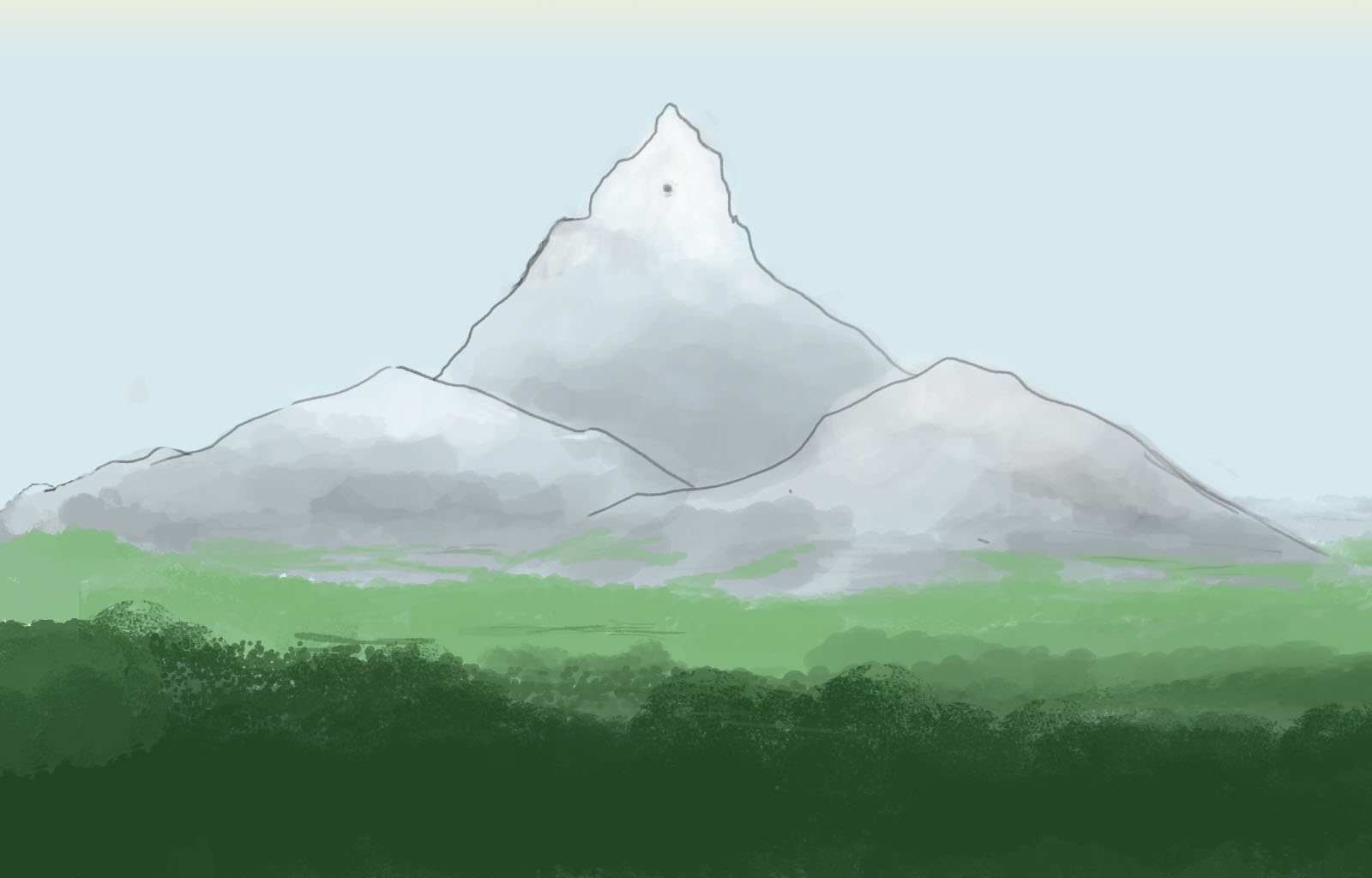 digital painting daily more 2d game art practice 2d mountains digital painting daily blogger