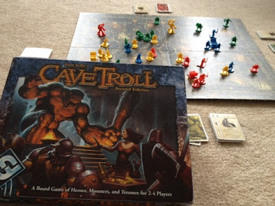 Cave Troll board game by Fantasy Flight Games mid play