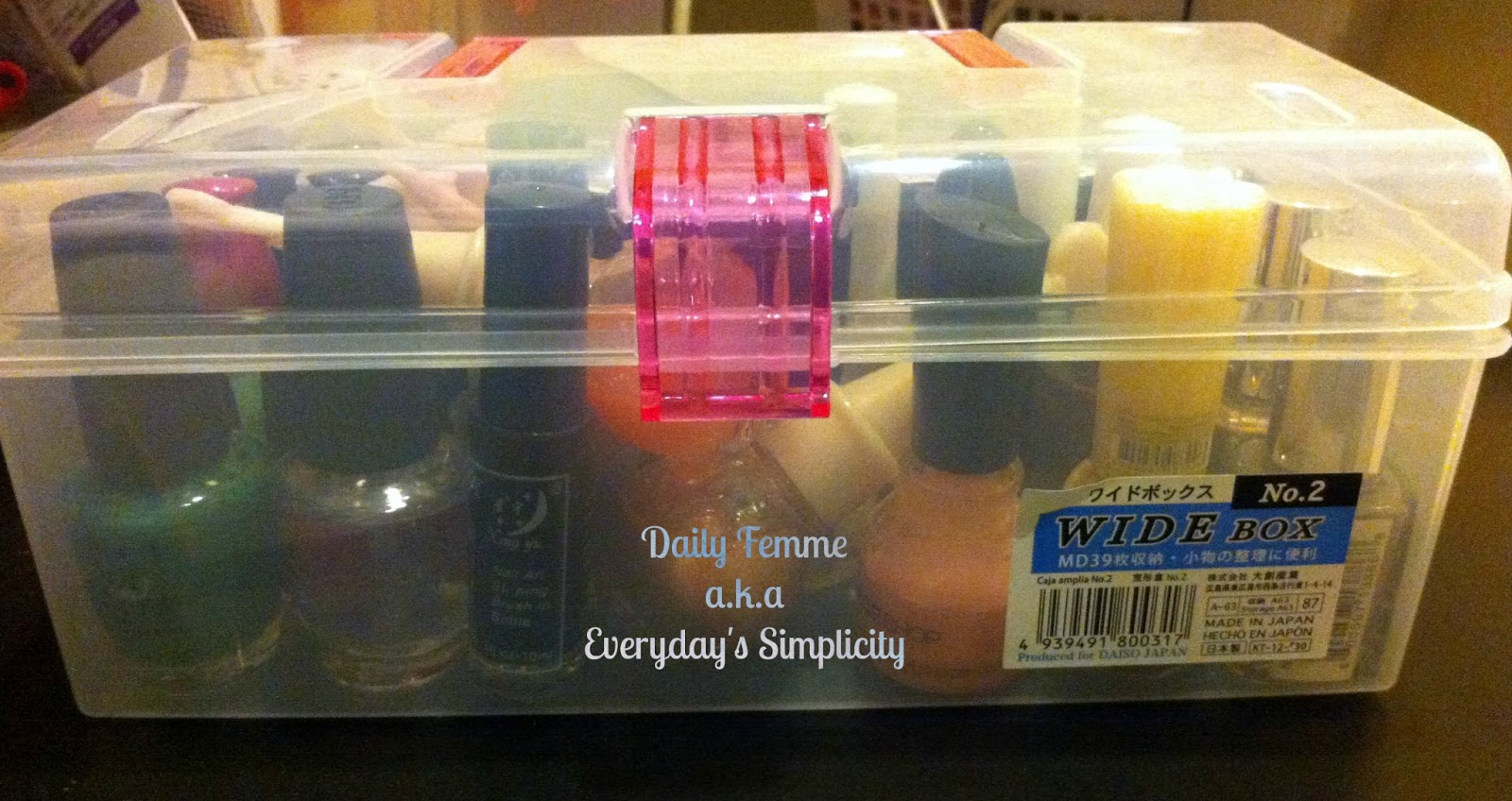 Everyday�s Simplicity Daiso Boxes to the Rescue!
