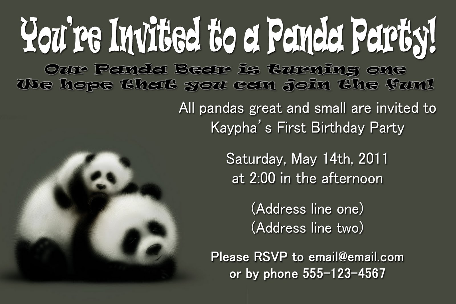 Panda Theme Party