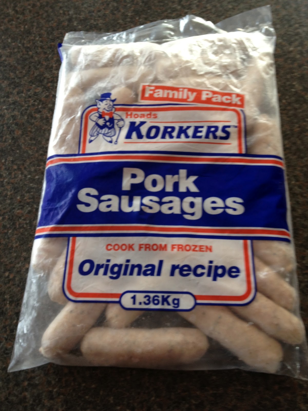 Ann's Food Diary Korker Sausages