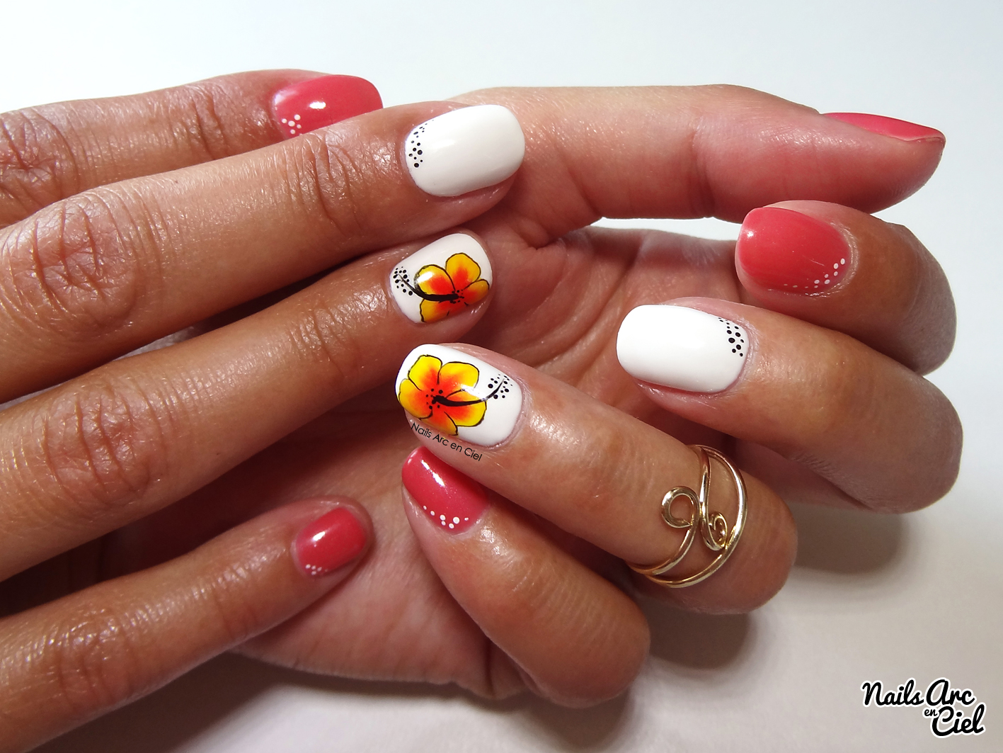 Hibiscus Flower Toe Nail Art Images - wide 8