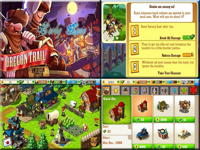 The Oregon Trail: American Settler 240 x 320 Touchscreen Mobile Java Game