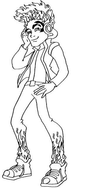 Holt Hyde Coloring Sheet CLICK HERE TO PRINT Free Printable Monster High