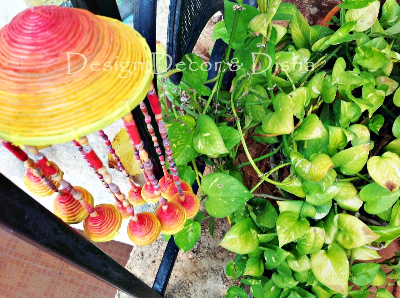 Newspaper Wind Chime Tutorial Newspaper Craft