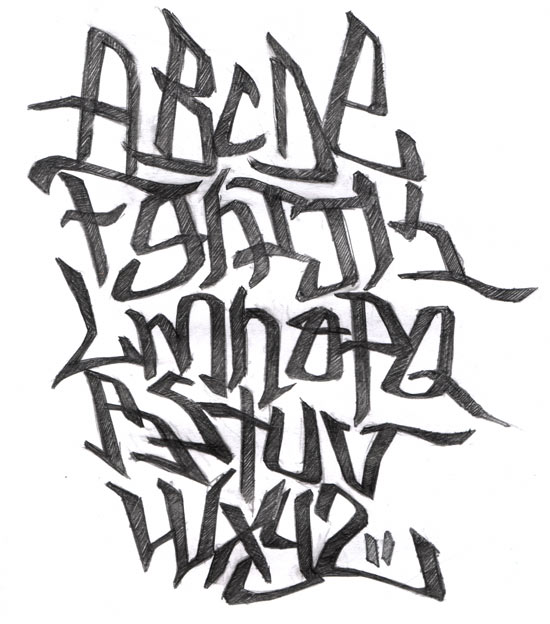 Graffiti Collection Ideas 2 Styles Graffiti Alphabet A Z With