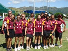 BTC's Jessee Santo at NQ Netball